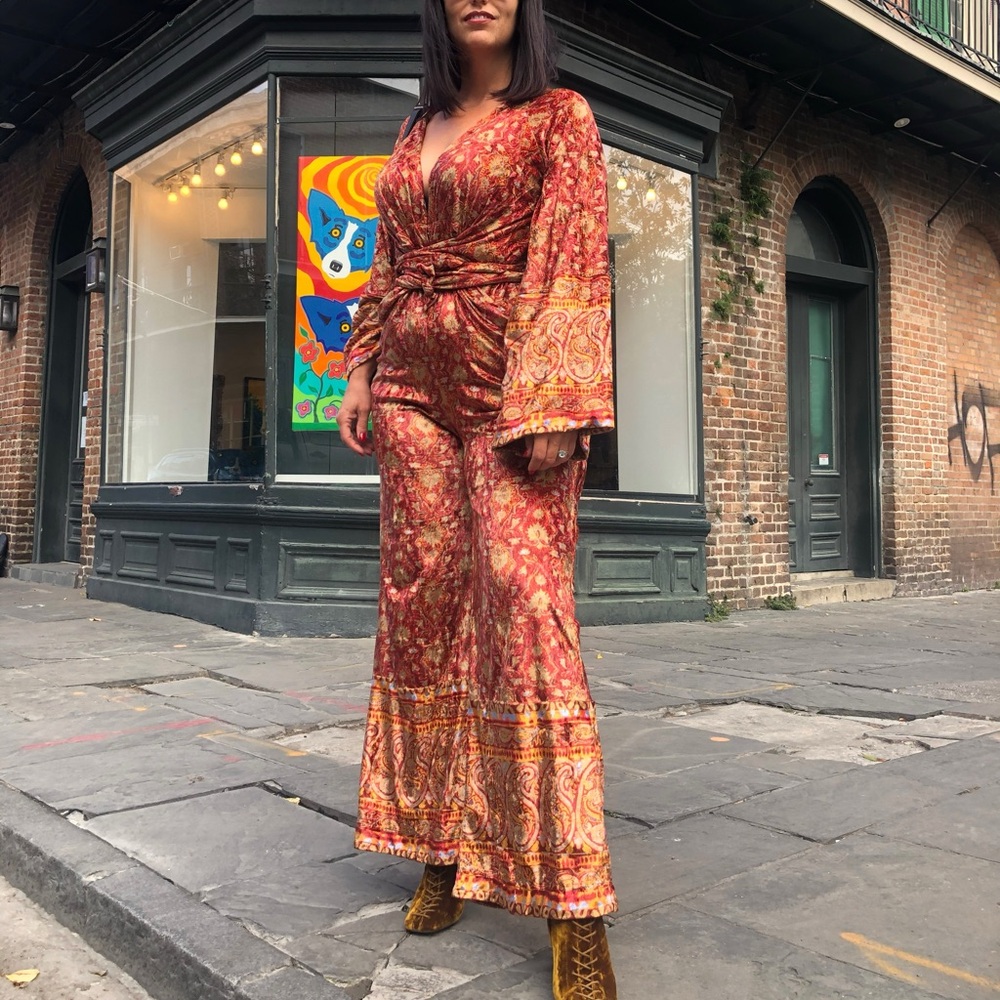 Free People Velvet Jumpsuit